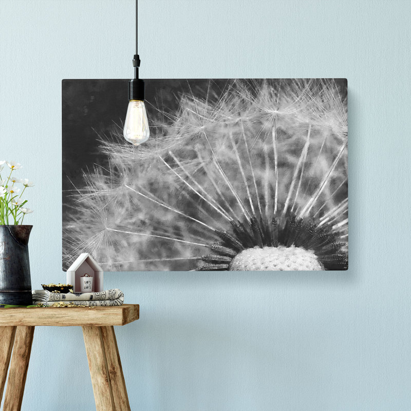 Dandelion Seed Sketch Painting - Wrapped Canvas, 60cm H x 91cm W x 3cm D