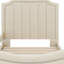 Upholstered Daybed With Classic Stripe Shaped Headboard-1453975509