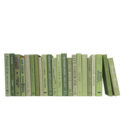 Livres décoratifs - Palmiers - Livres verts au pied