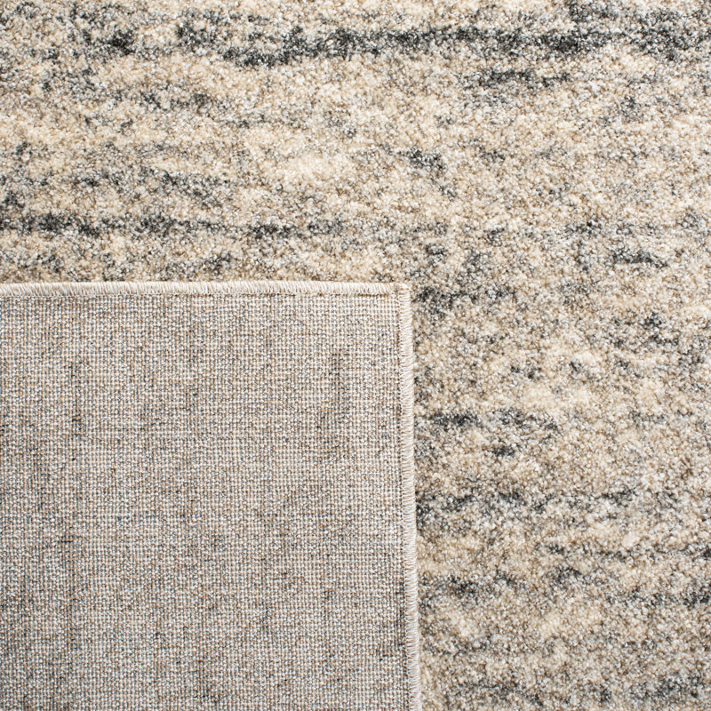 Tapis abstrait à performance rétro Brandarius, Tapis de couloir 2 pi 3 po x 9 pi