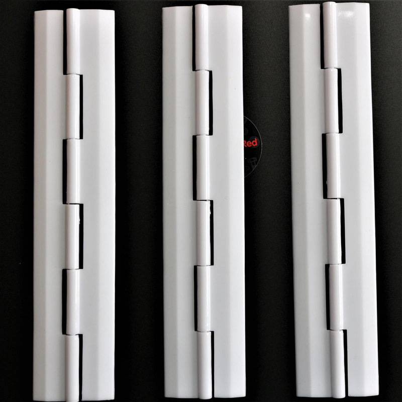 Acrylic Hinge 150mm White, Continuous Acrylic Piano Hinges