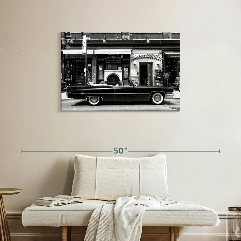 Mehar Black Cadillac, 24'' H X 36'' W