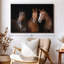 Animal «Brown Stallion Horses, reproduction sur toile»-101456463