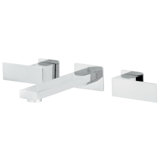 Wall Mounted Bathroom Faucet with Drain Assembly