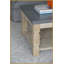 Table basse contemporaine carrée 23,8 po - Béton gris & amp; Bois, élégant Robuste pour le salon
