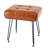 Smelser 17" H Faux Leather Upholstered Vanity Stool with Metal Legs-38912586