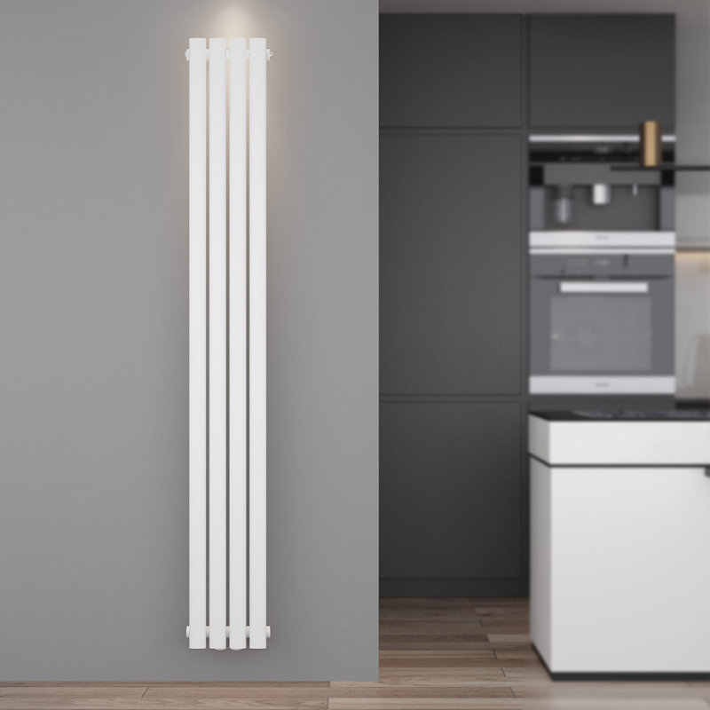 Roxanna Vertical Oval Panel Radiators, White