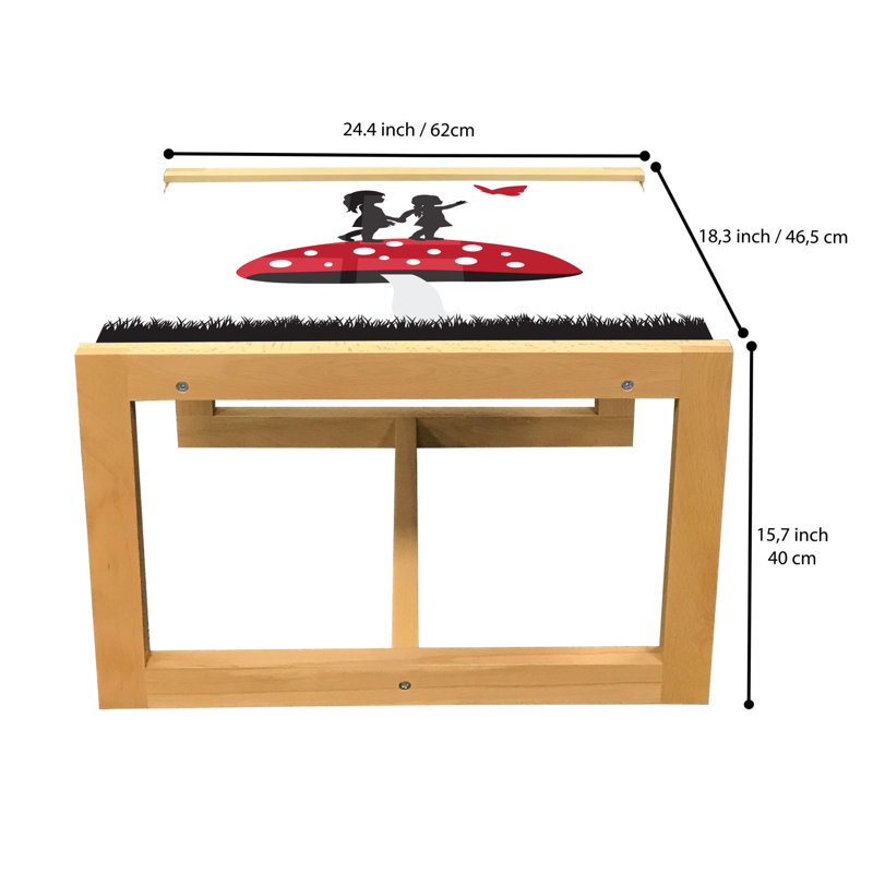 Jaclin Sled Coffee Table, 62cm H x 46cm W x 40cm D