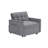 Sofa Bed Chair 3 In 1 Convertible, Recliner, Single Recliner, Suitable For Small Spaces With Adjustable Back Black, Sofa Bed-1740006504