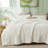 Bedsure Full Size Comforter Sets - 3-Piece Double-Sided Fleece Fluffy Cream White Bedding, Cozy Striped Aesthetic for Modern & Guest Bedrooms, All-Season Luxury Home Decor-100517526-122269090
