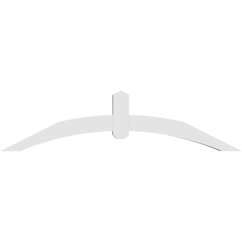 Support pour pignon en PVC Archdale, H 15 po x l 60 po (pas: 6/12), P 4 po x F 4 po