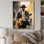 Dunluce jaune, noir, New York, Harlem Jazz I - art sur toile New York