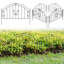 45cm H x 60.7cm W Black Metal Fencing Panels