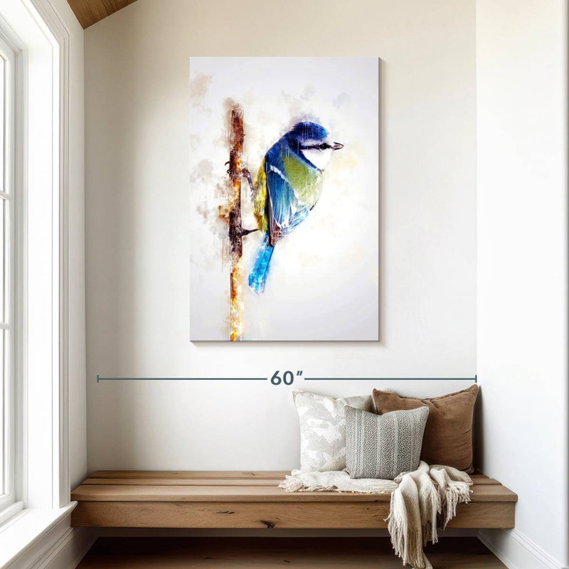 Brampt Bird On Twig, 45" H x 30" W