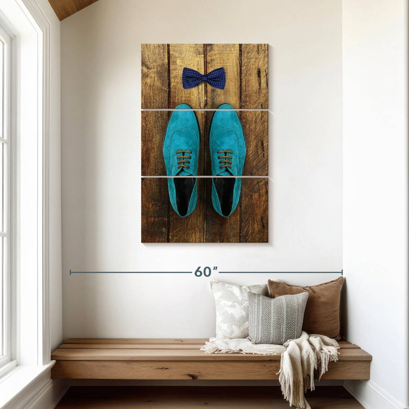 Chaussures bleues élégantes Shuttleworth, H 45 po x l 28 po