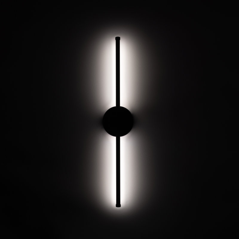 Applique murale Minimalist, H 25,5 po x l 4,8 po x P 2 po, Doré
