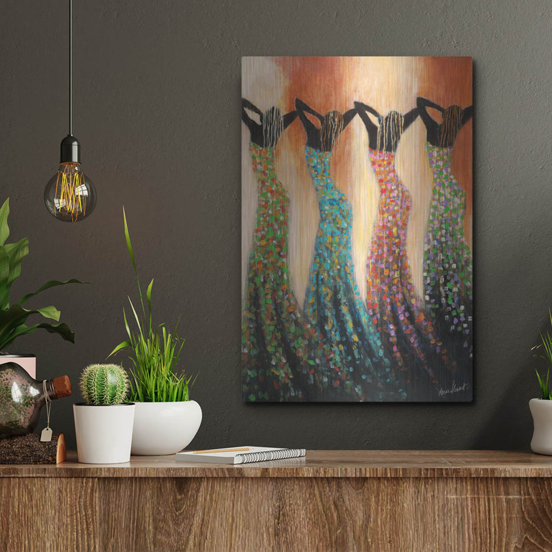 Winston Porter «Dance of the Summer Solstice» par Monica Stewart, art mural en métal,, H 16 po x l 12 po