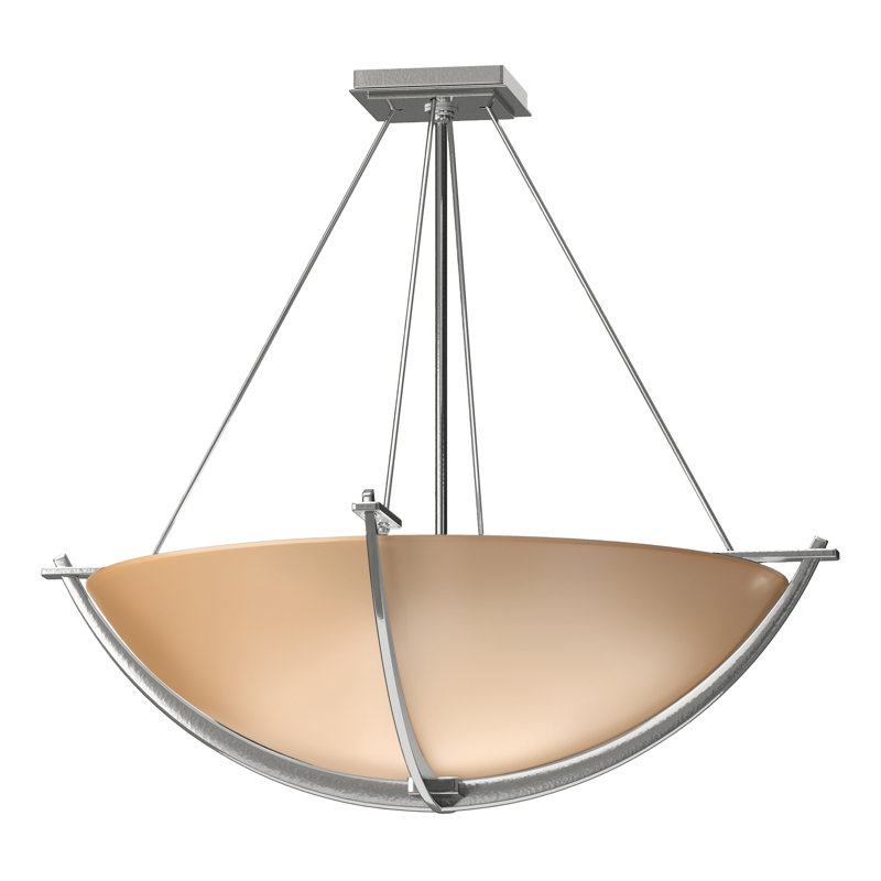 Compass 3 - Light Semi Flush Mount, Sand, 24.1" H x 27.4" W x 27.4" D, Sterling
