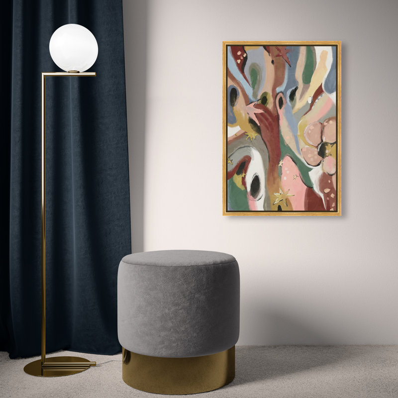 Modern Folk I Print by Oliver Gal, 55"H x 37"W, Gold Floater Frame