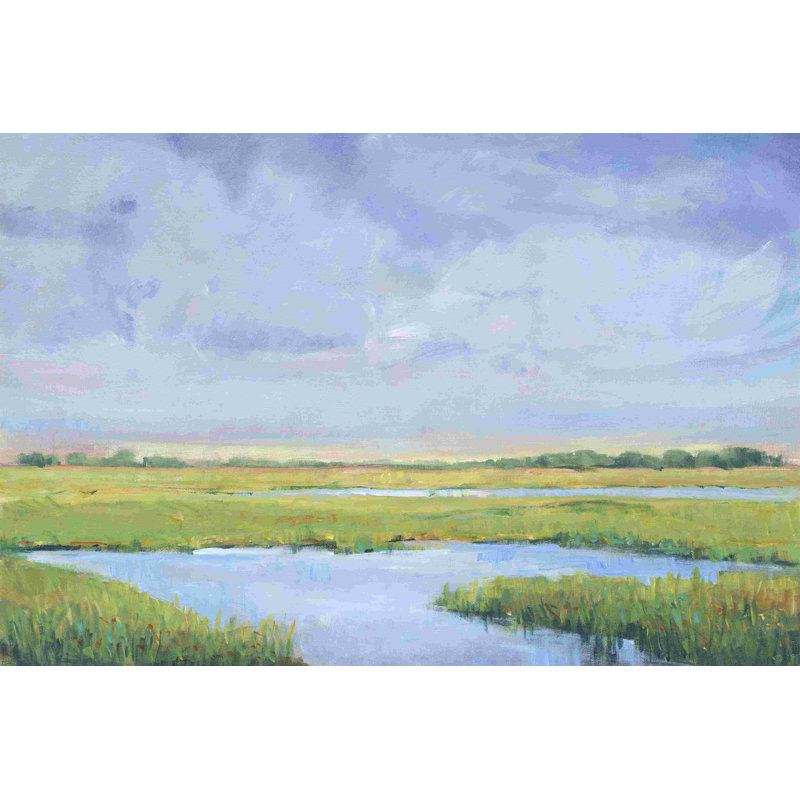 «Summer Marsh I» par Timothy O 'Toole - impression sur toile tendue, H 8 po x l 12 po, Toile tendue, Sans cadre