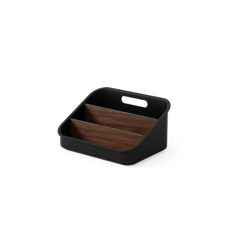 Organisateur de porte d'armoire Bellwood, Noir / noyer