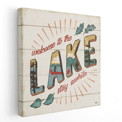 «Vintage Lake II», reproduction d'art sur toile