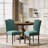 6" Thickened Modern Soft Linen Fabric Upholstered Dining Chair  with Solid Wood Legs, Nailhead Trim, Ergonomic High Back-191113175-155482905