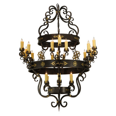 Lustre 60 lumières l 24 po Santino