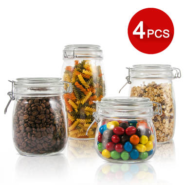 Prepology 4 qt. Glass Container with Locking Lid & Carry Handle