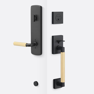 Roma Handleset With Basel Trim And Knurled Grip