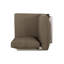 Table basse et de coin avec texture en aluminium kaki, 29,06 po Profondeur, largeur, hauteur de 27,43 po et poids de 46,3 lb, en nature