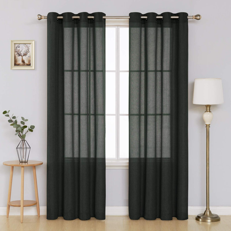Quantas Semi Sheer Curtain Pair