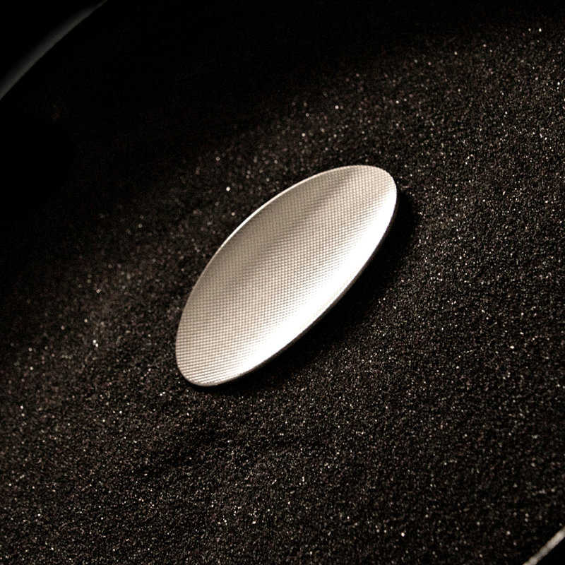 Bijou Grata Collection Pull 3-3/4 Inch x 1-78 Inch Oval, Satin Nickel