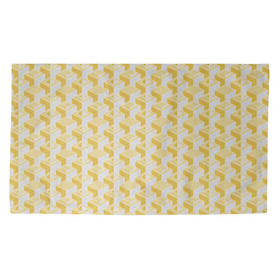 Gratte-ciels jaune Tapis décoratif