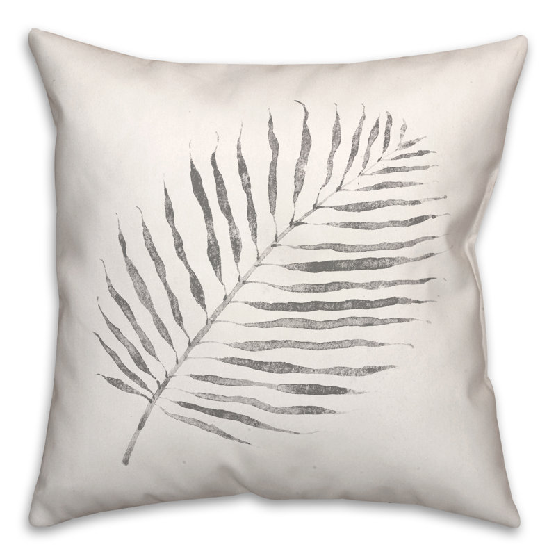  Housse et insert de coussin carré aquarelle, Gris