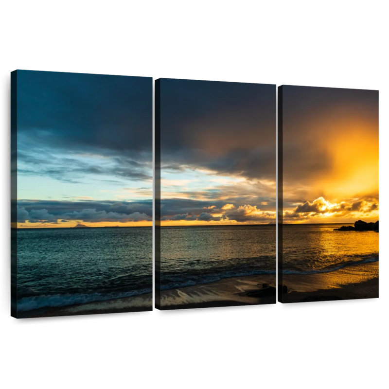Gillard, coucher de soleil à Shell Beach, H 32 po x l 50 po
