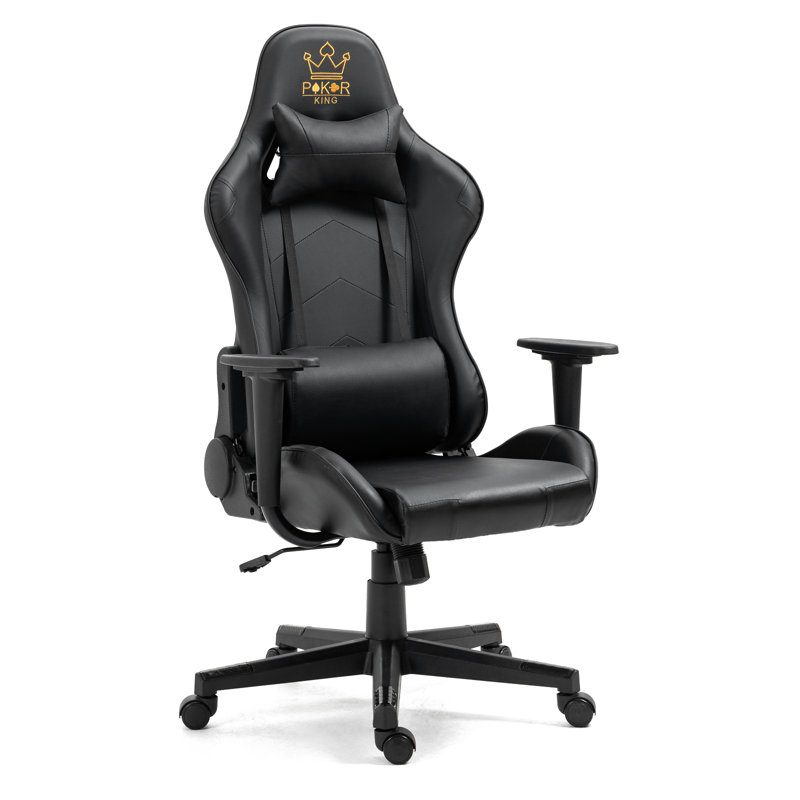 Fauteuil de jeu avec signe astrologique du zodiaque et logo du poker