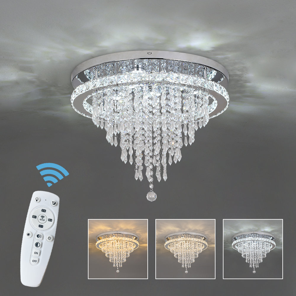 1 - Light Crystal LED Chandelier