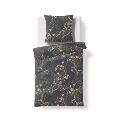 Fleuresse Bed Art S Sateen and Cotton Floral Duvet Cover Set with Pillow Shams