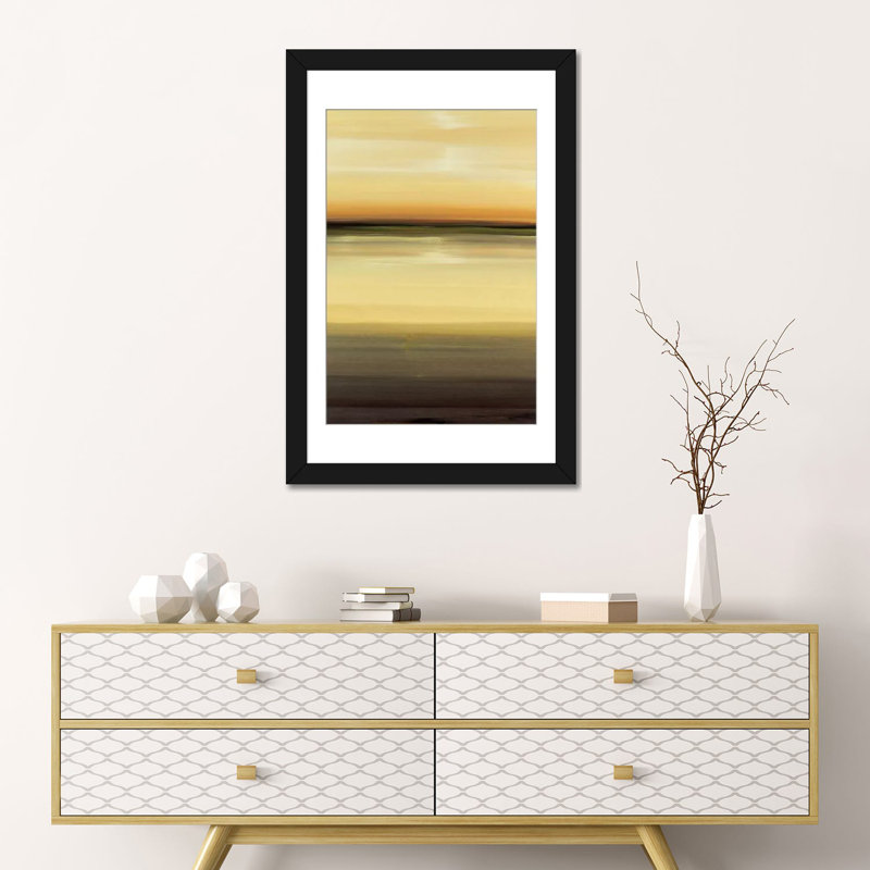 «Warm Vision» par Lisa Ridgers - Giclée sur toile tendue avec châssis, H 32 po x l 24 po x P 1 po, Papier d'art encadré noir