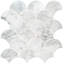 Venatino Elysia Scale 10 in. x 13 in. Polished Marble Mosaic Floor and Wall Tile
