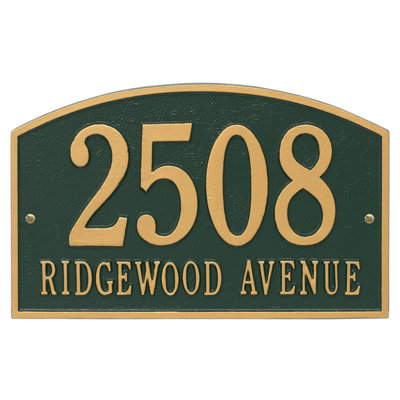 Legacy 2-Line Wall Address Plaque