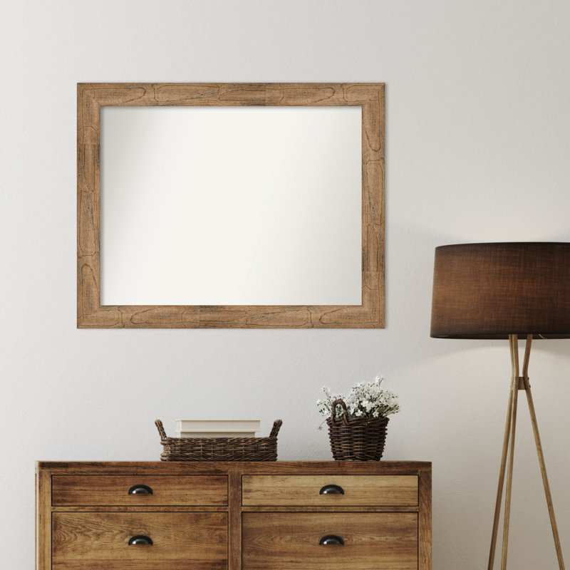 Timmy Solid Wood Wall Mirror, Rectangle, 31.5" x 39.5"