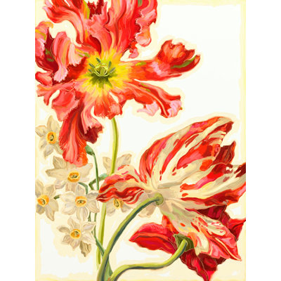 «Tulips» par Heather Craig, reproduction d'art sur toile tendue