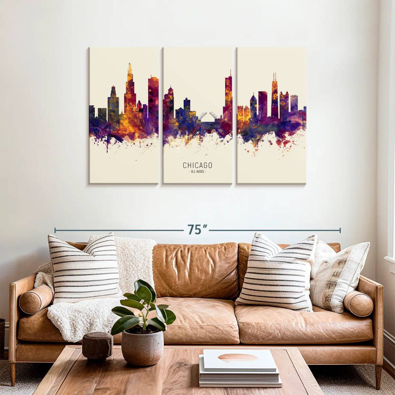 Sebbie Chicago, Illinois, horizon IV, H 36 po x l 57 po