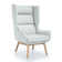 Sampson Upholstered Wingback Chair