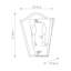 Remus Steel Candle Wall Light