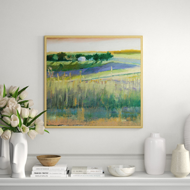 Summer Fields 1' Framed Print on Canvas