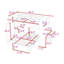 Lit superposé avec bureau, tablettes et tiroirs, garde-robe-119617994-119617996