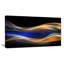 Abstrait «3D Gold Blue Wave Design», impression-26668424-35124118